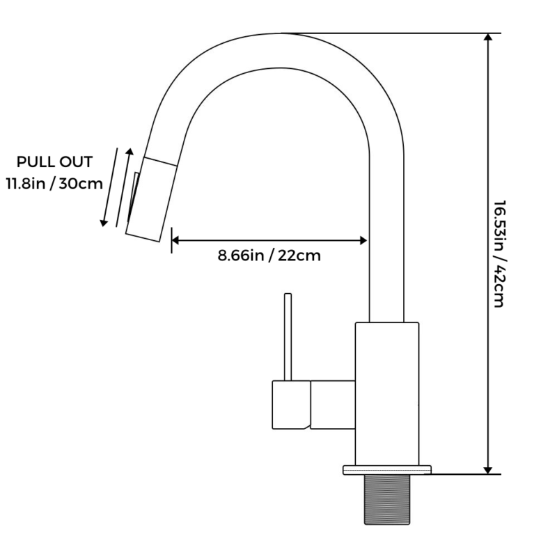 IMPERIUM TOUCH CONTROL DUAL FUNCTION PULL OUT SPOUT KITCHEN FAUCET